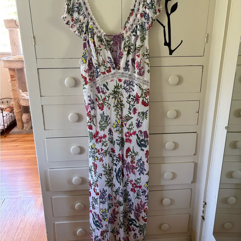 Anthropologie Floral Maxi Dress - Multicolor